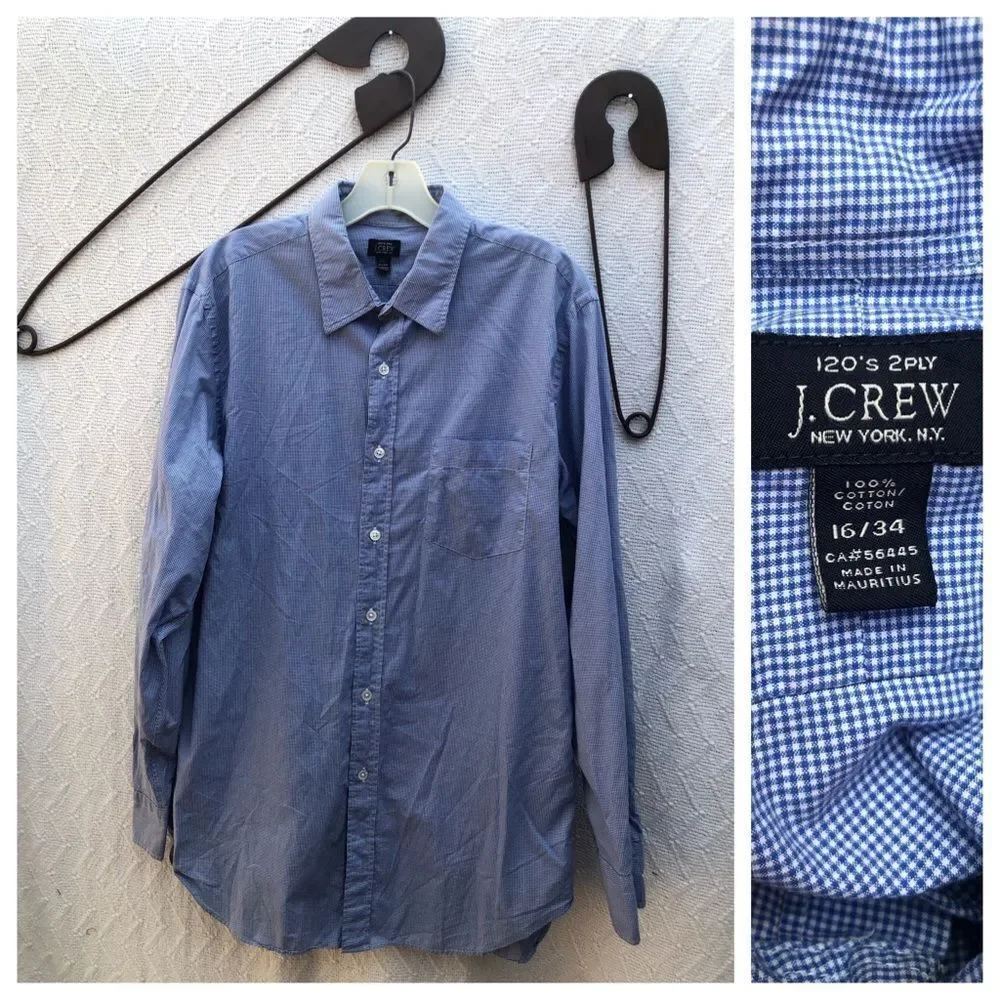 J. Crew 120's 2 Ply‎ Cotton Dress Shirt
